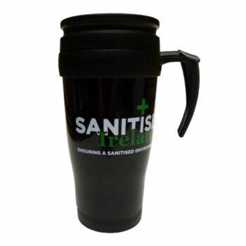 Sanitise Ireland branded coffee mug